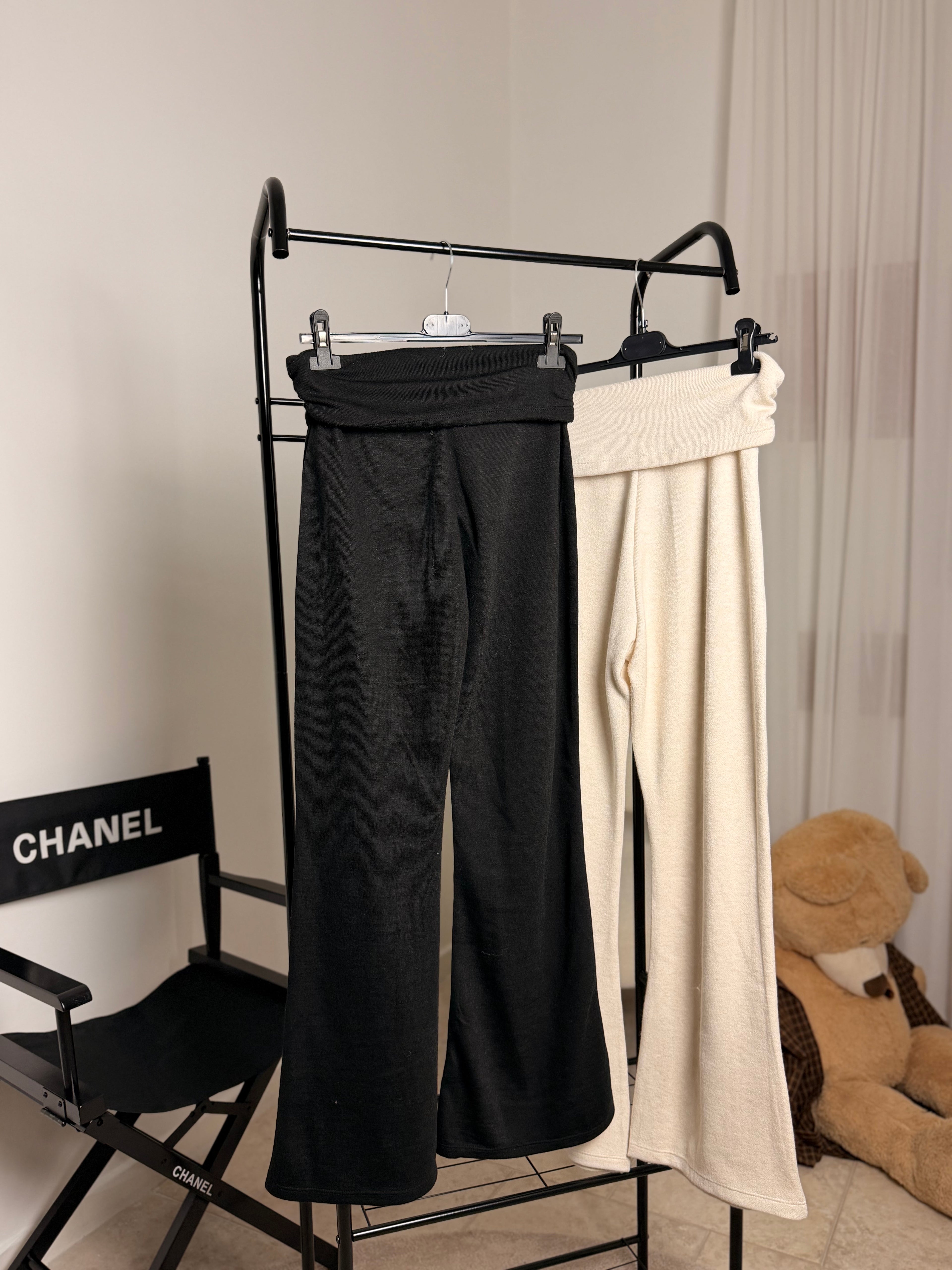 Pantaloni Lana con fascione