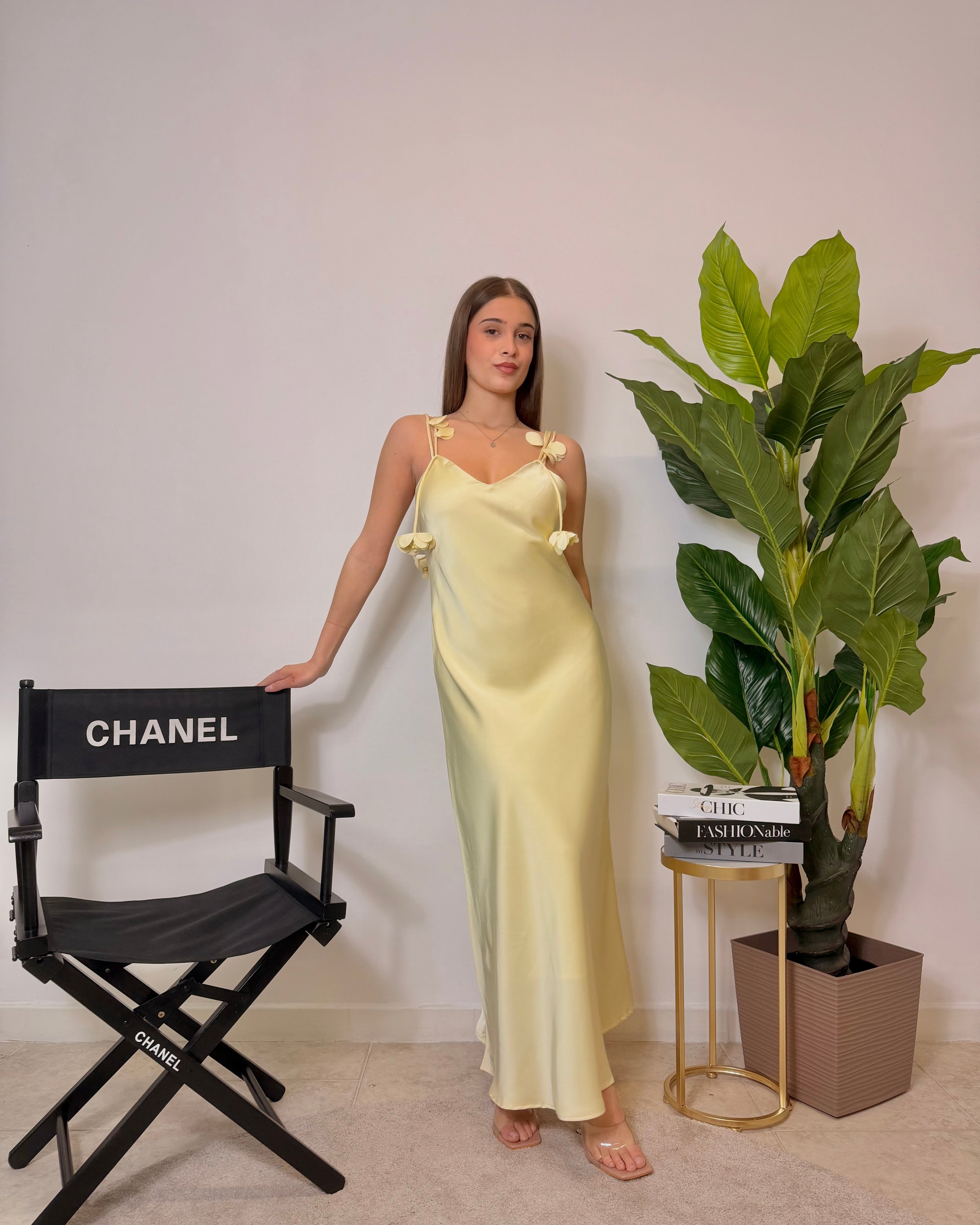 Dress yellow rose
