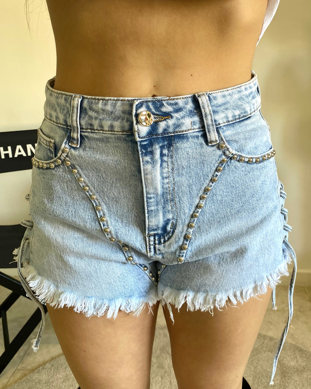 Shorts metallic