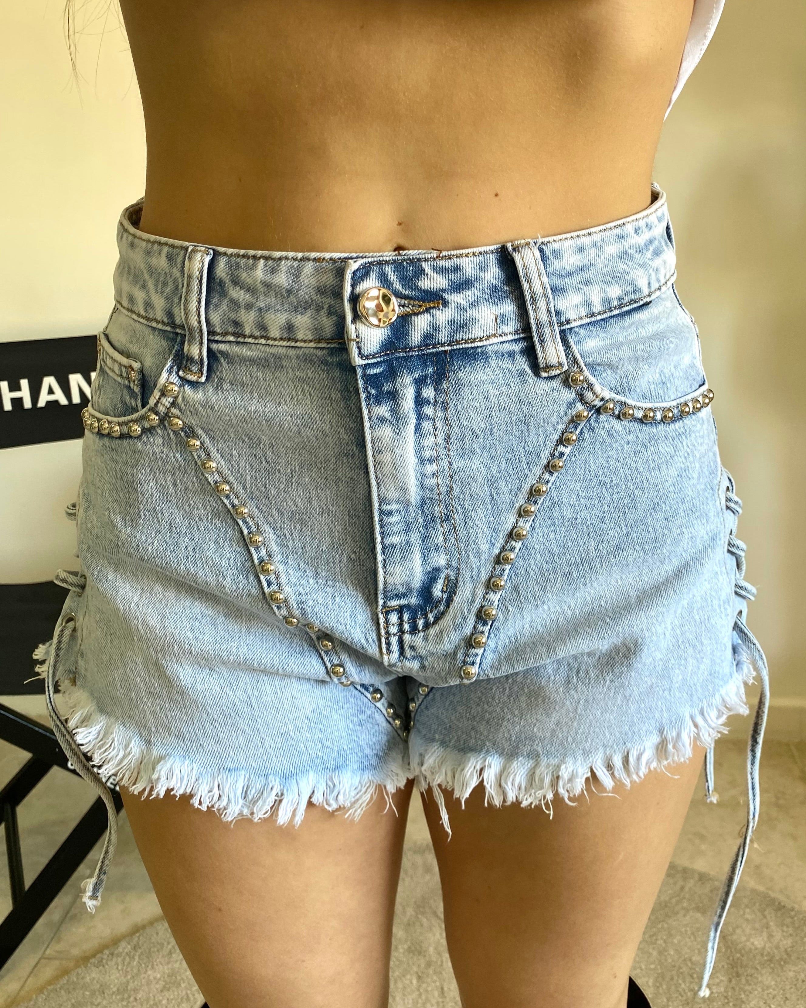 Shorts metallic