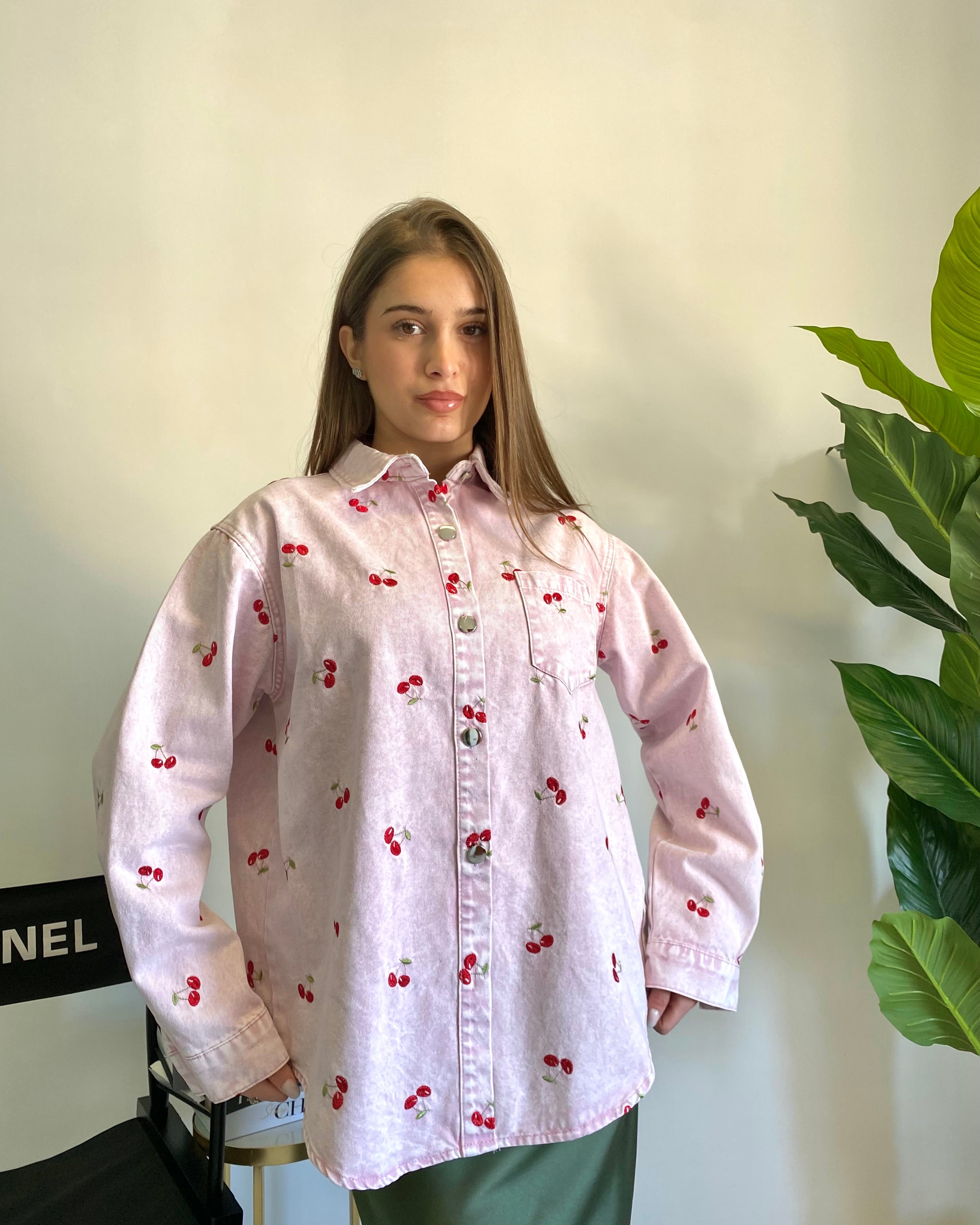 Camicia cherry pink