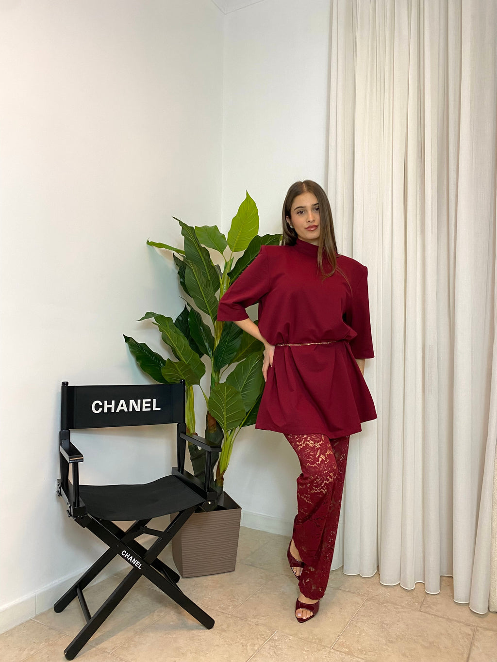 Pantaloni in pizzo