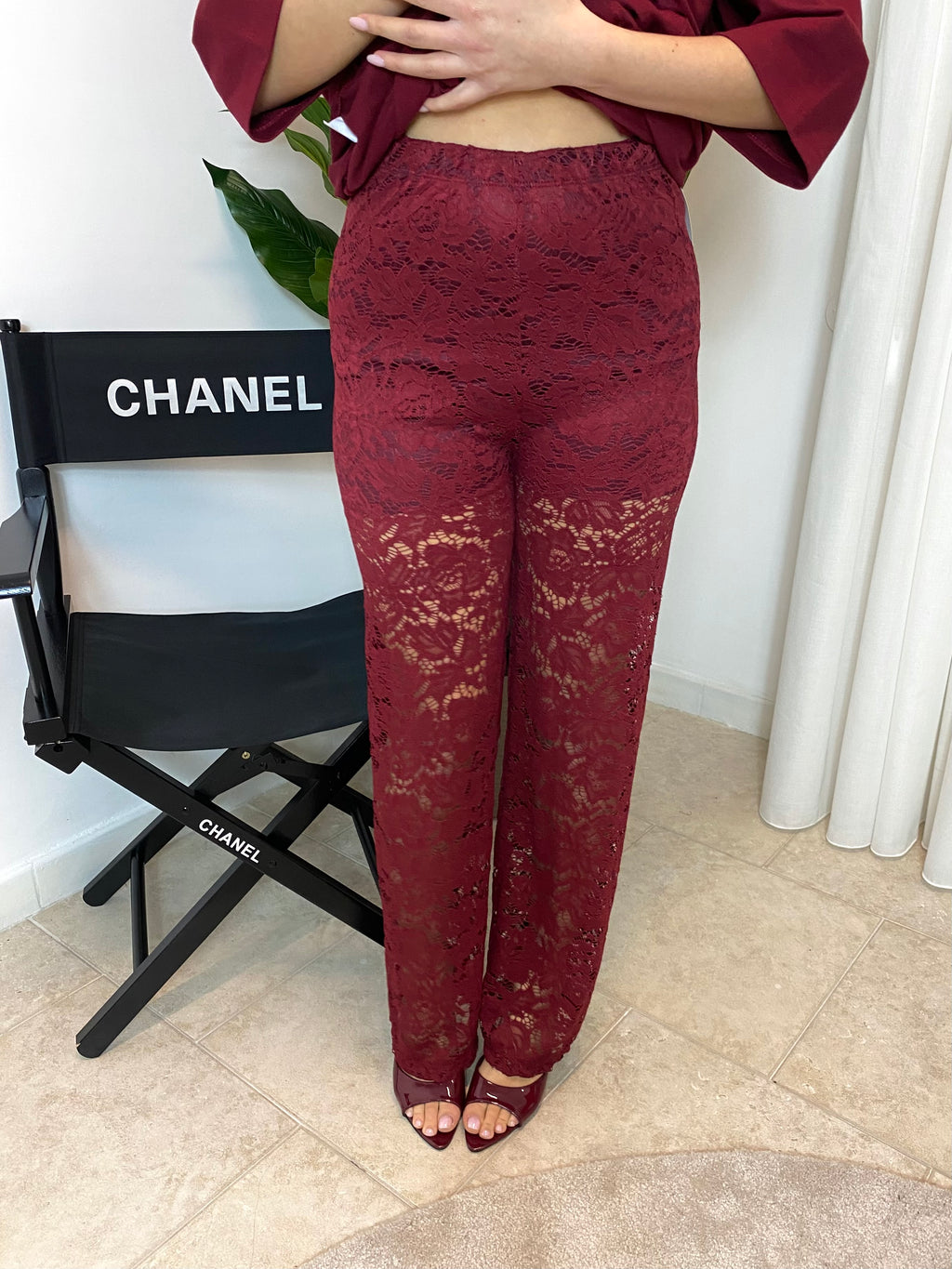 Pantaloni in pizzo