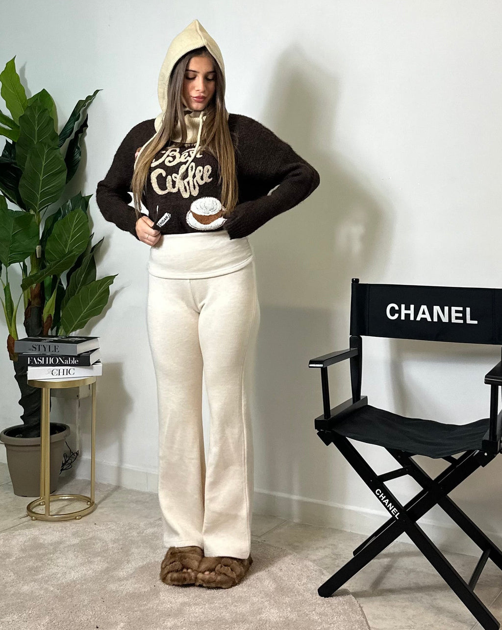 Pantaloni Lana con fascione