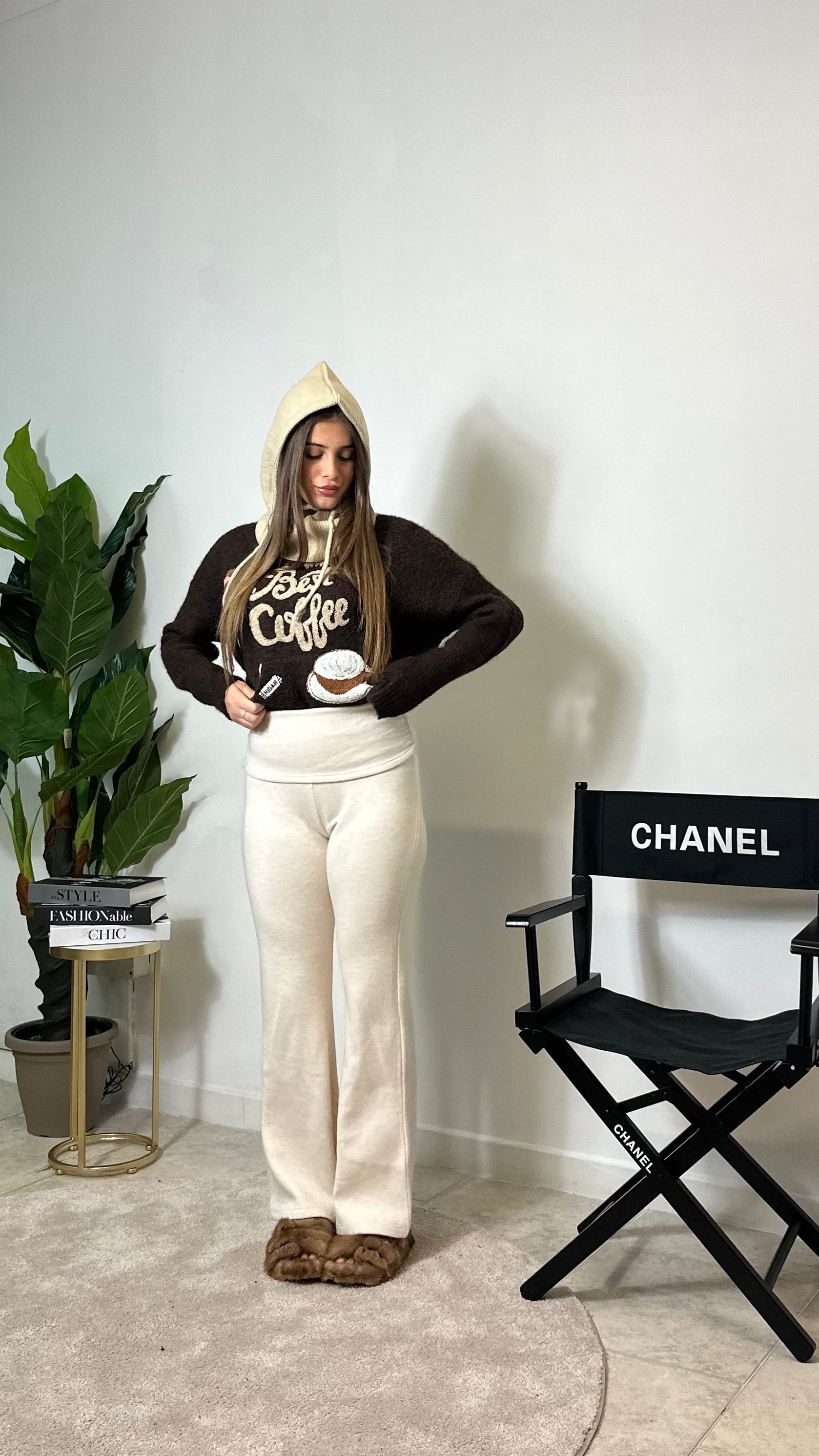 Pantaloni Lana con fascione