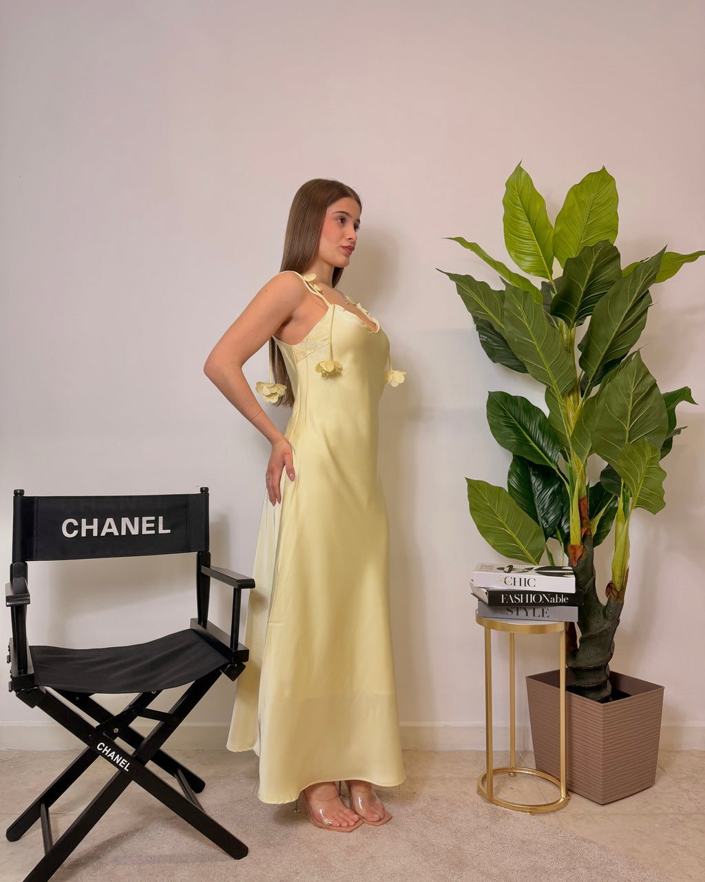 Dress yellow rose