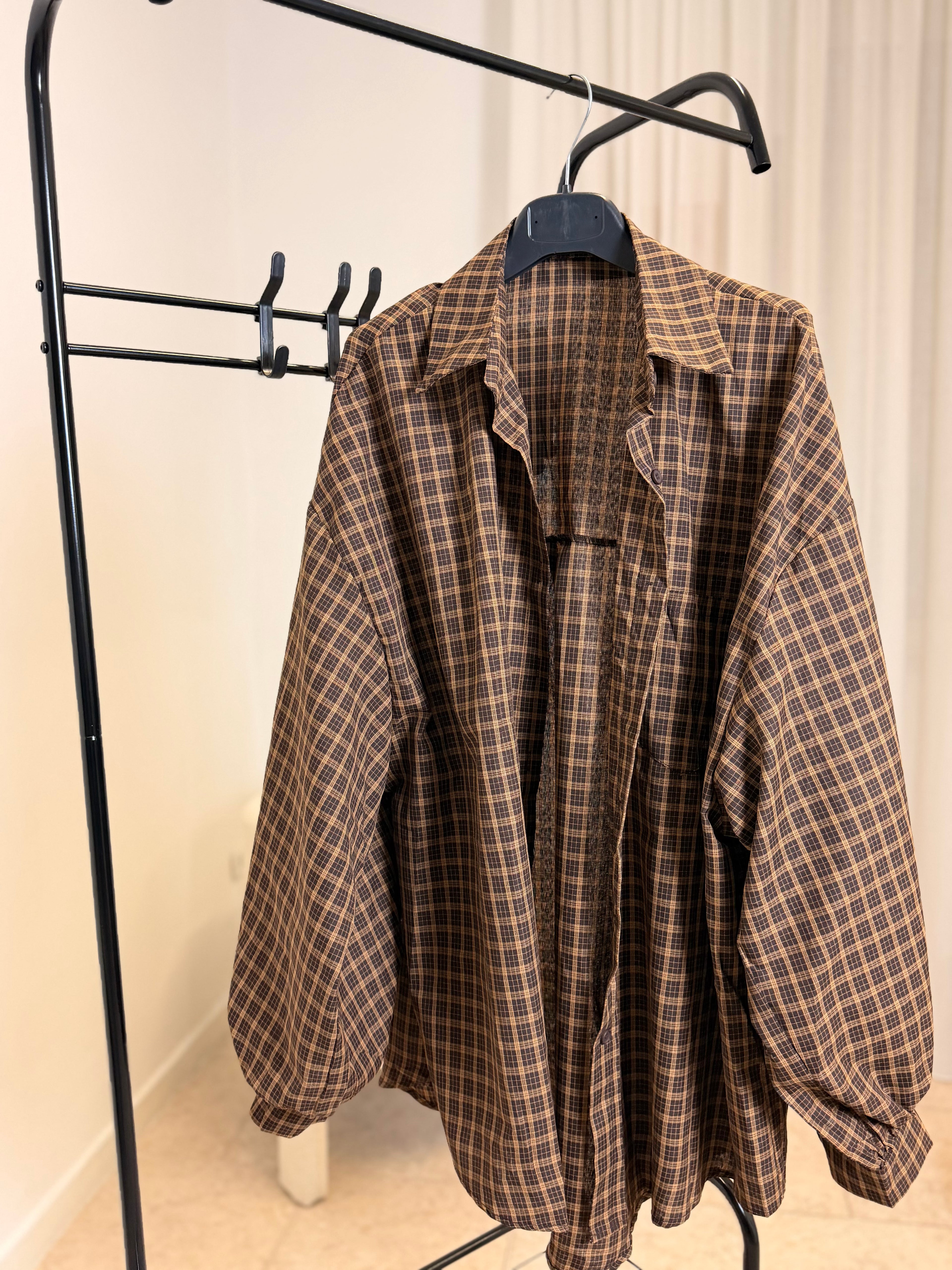 Camicia Quadri marrone