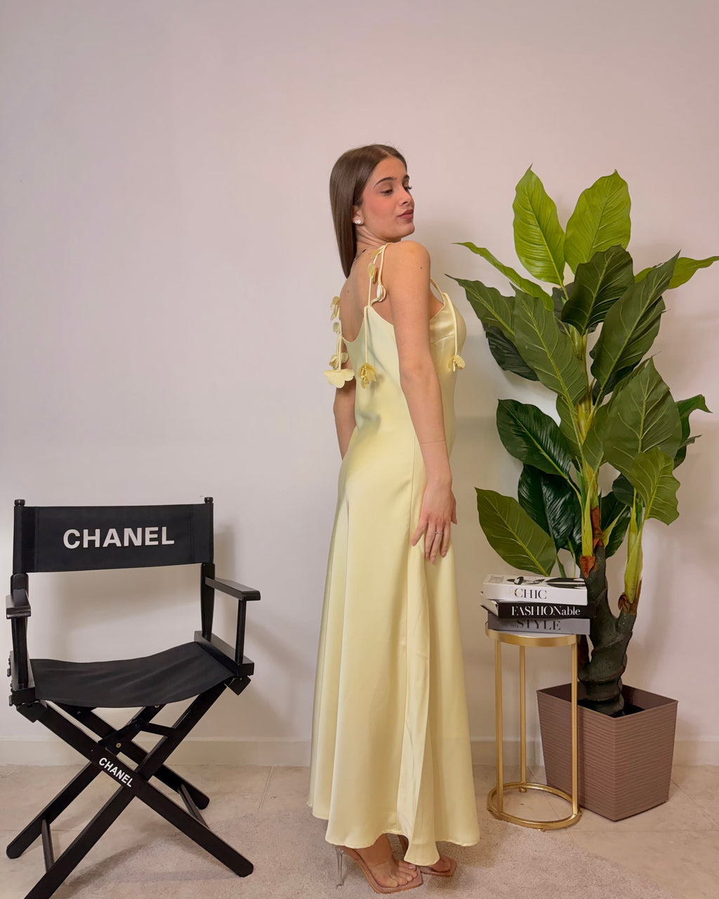 Dress yellow rose