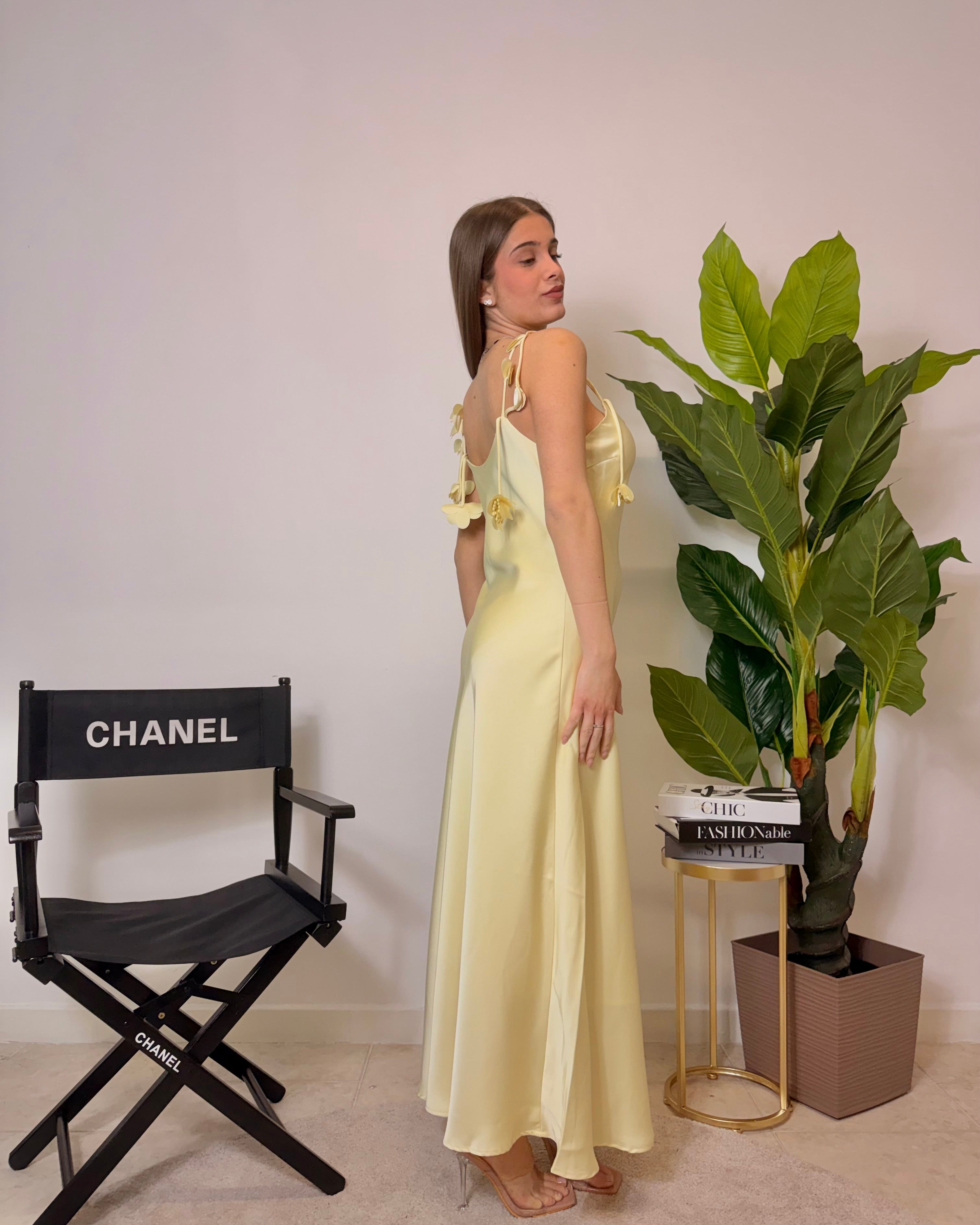 Dress yellow rose