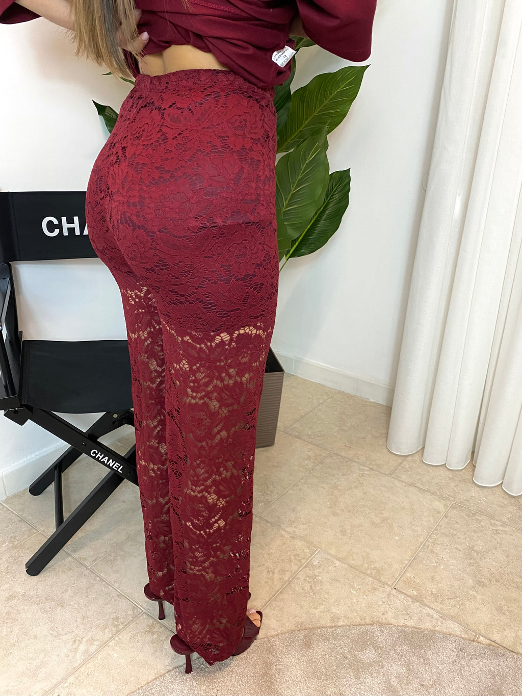 Pantaloni in pizzo