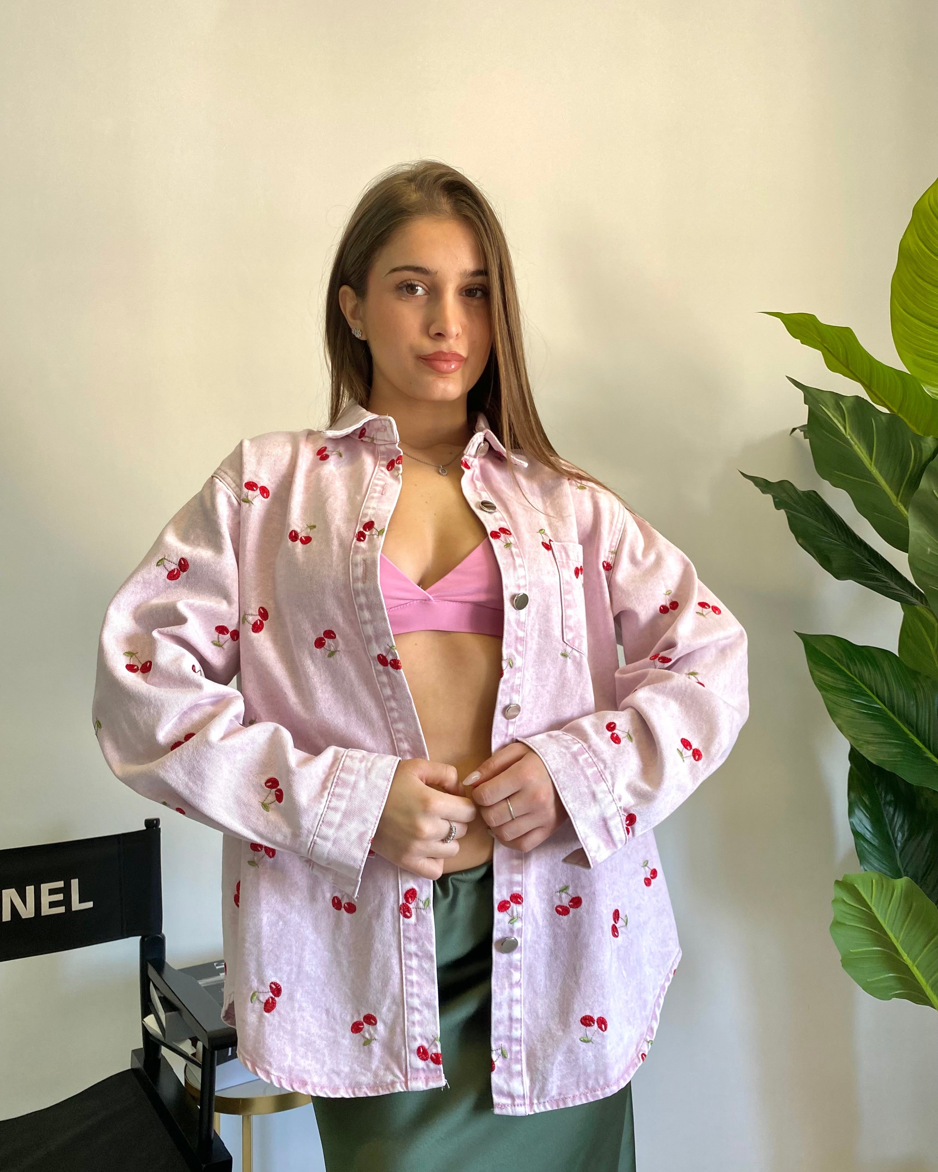 Camicia cherry pink