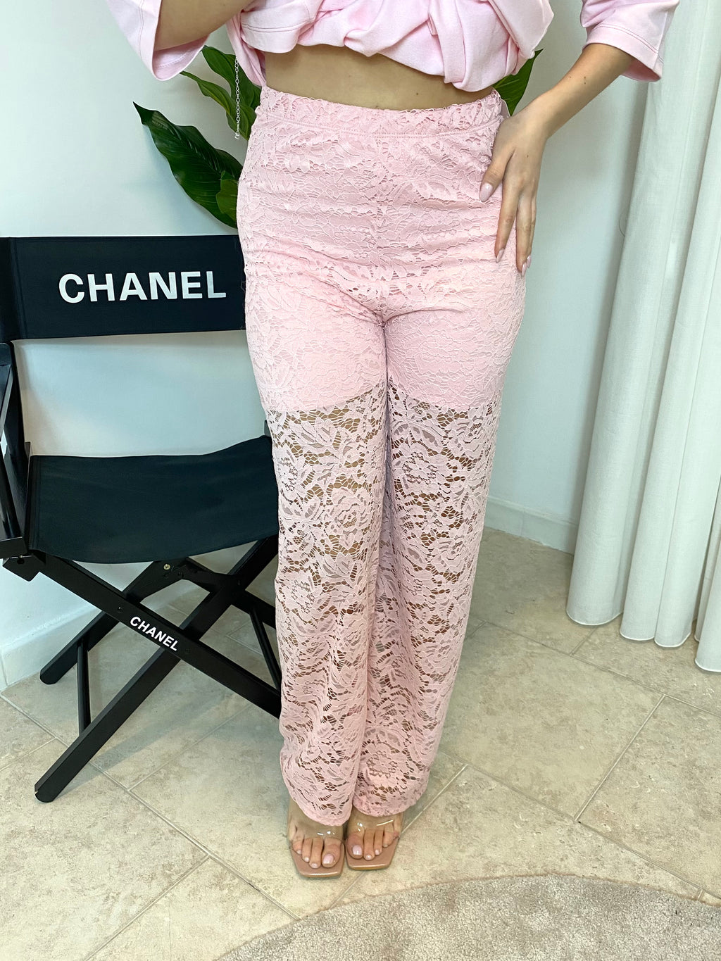 Pantaloni in pizzo
