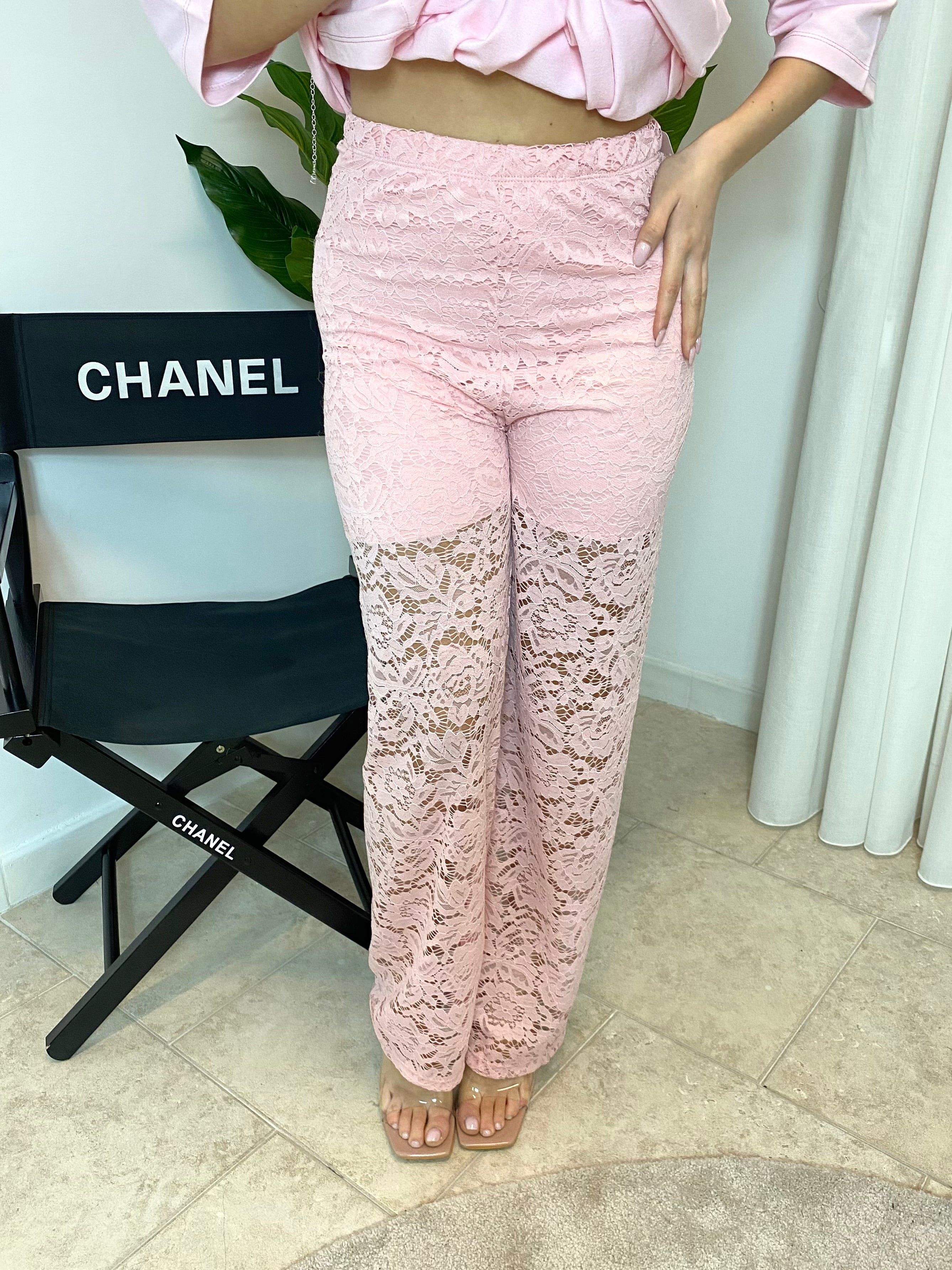 Pantaloni in pizzo